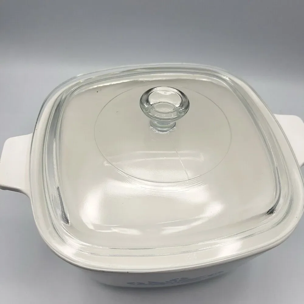 Vintage CorningWare 1 3/4 Qt P-1 3/4-B Casserole Lid P-7-C Cornflower Blue 1966